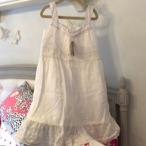 Juicy couture kids girls white dress size 8 NWT